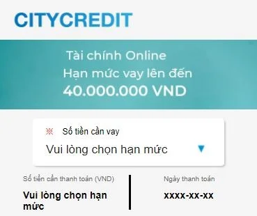 Vay tiền H5 CityCredit