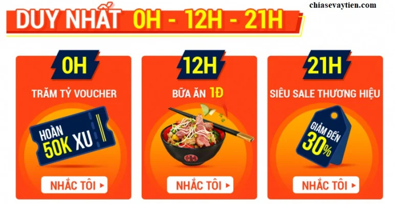 Chọn mua hàng trong khung giờ vàng Shopee