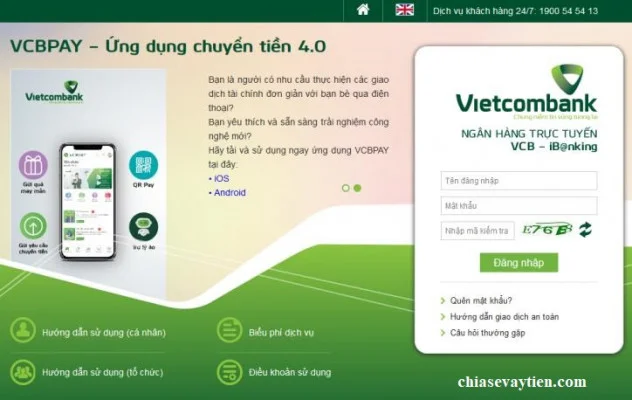 Chuyển khoản qua VCB-iB@nking