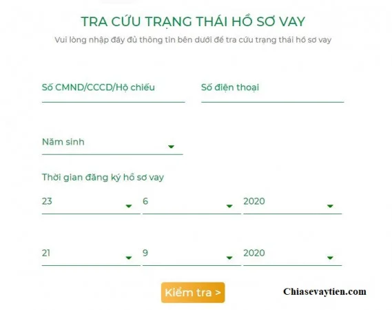 Tra cứu khoản vay, hợp đồng vay OCB Online