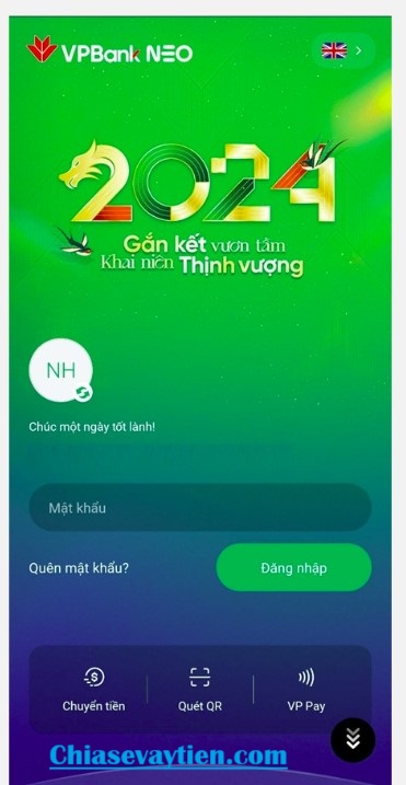 Cách lấy lại mật khẩu VPBank NEO khi quên