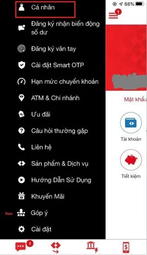 Đổi mật khẩu Internet Banking Techcombank