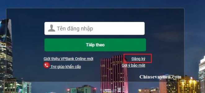 Đăng ký Internet Banking VPBank Online