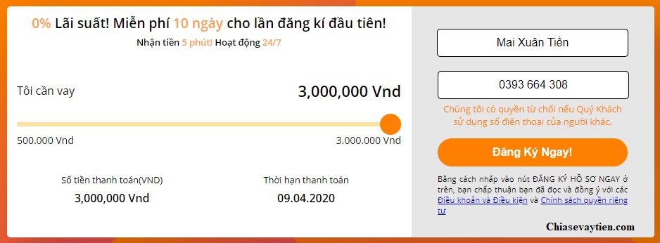 Lừa chọn khoản vay Moneycat