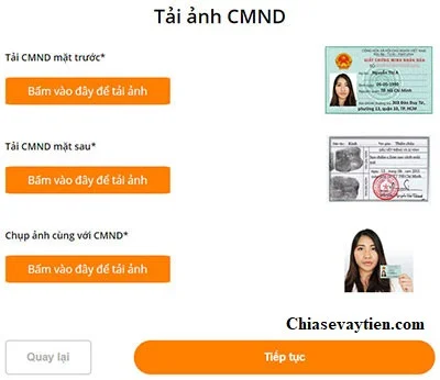 Tải ảnh CMND Moneycat