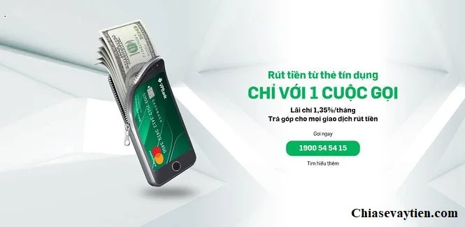 Rút tiền mặt thẻ tín dụng VPBank