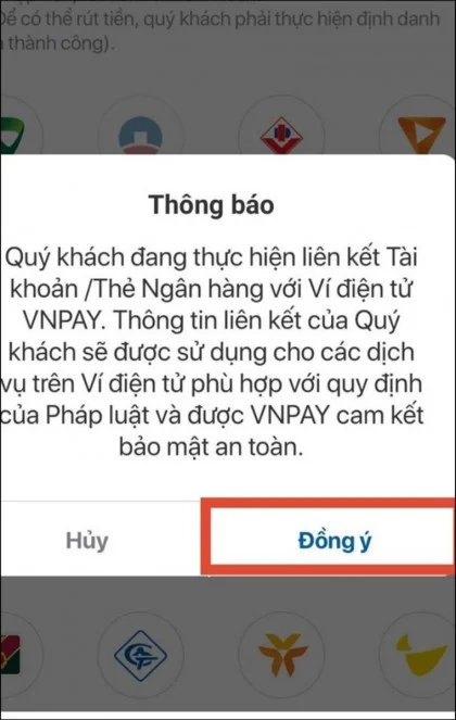 Tạo liên kết thẻ ngân hàng - VNPAY