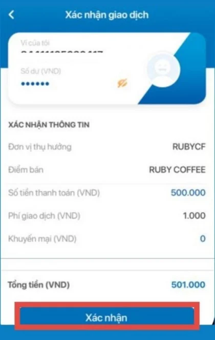 Xác nhận thanh toán VNPAY