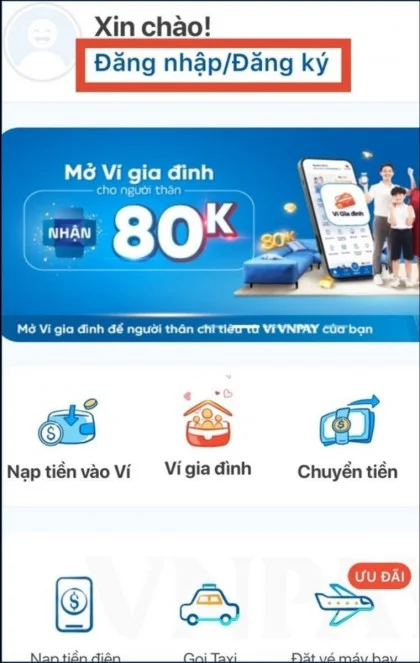 Lấy lại mật khẩu VNPAY