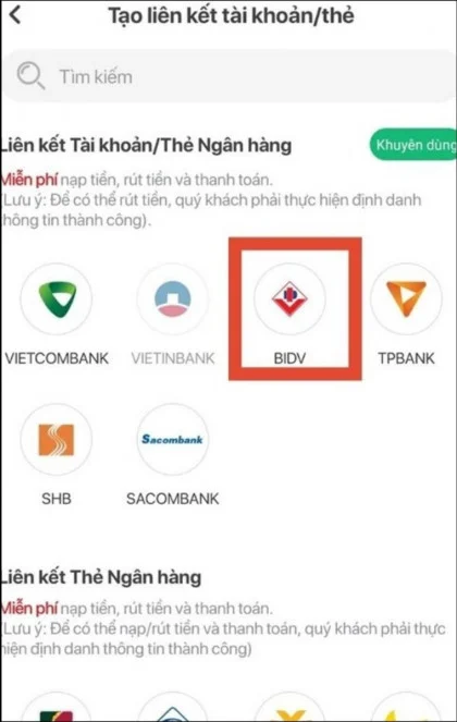 Lấy lại mật khẩu VNPAY