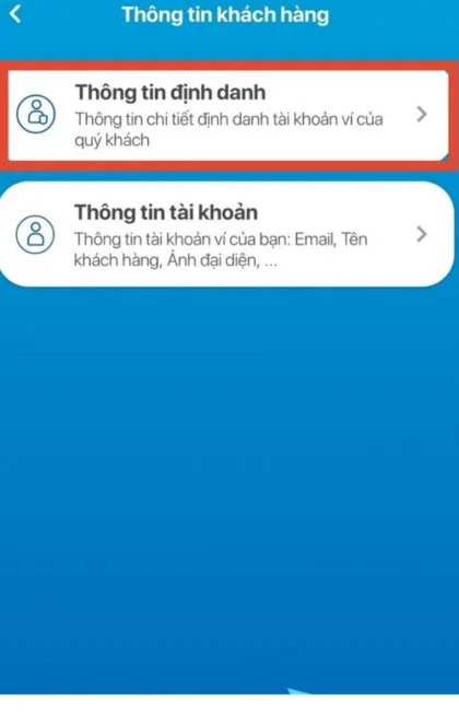 Cách định danh tài khoản VNPAY