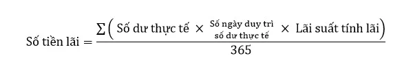 Cách tính lãi suất tiền gửi ngân hàng