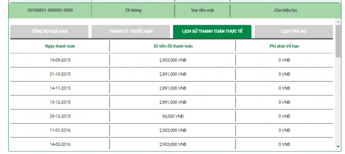 Chi tiết hợp đồng vay Fe Credit Chi tiết hợp đồng vay Fe Credit